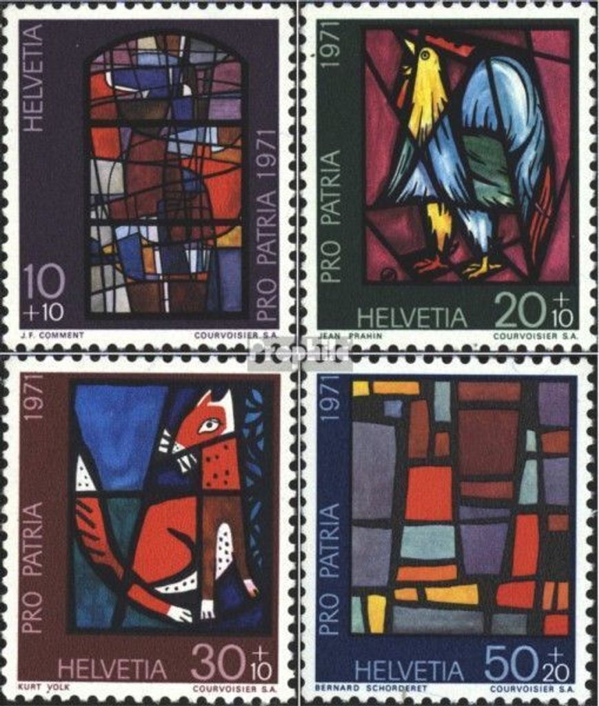 Briefmarken Schweiz 1971 Mi 949-952 (kompl.Ausgabe) postfrisch Pro Patria