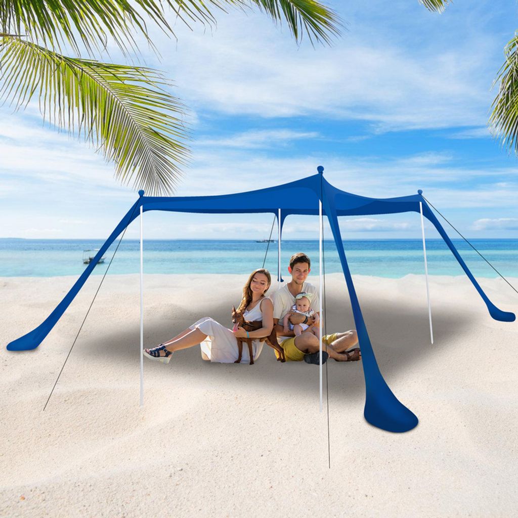 TolleTour Event Pavillon Strand Outdoor Einfache Demontage Strandmuschel 3x3x2m Eventzelt
