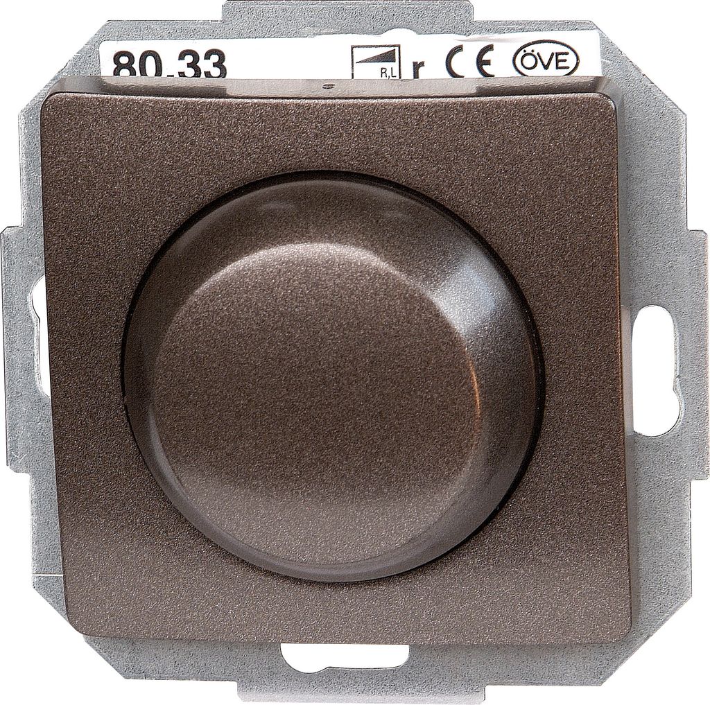 Kopp Paris palisander-braun Dimmer f. elektr. Trafos Phasenabschnitt