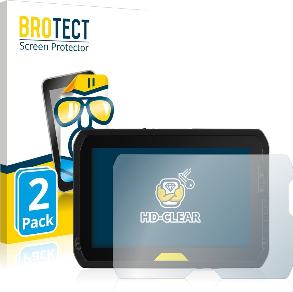 2x Für Trimble T100 Schutzfolie BROTECT Displayschutz Display Schutz Folie Klar Transparent