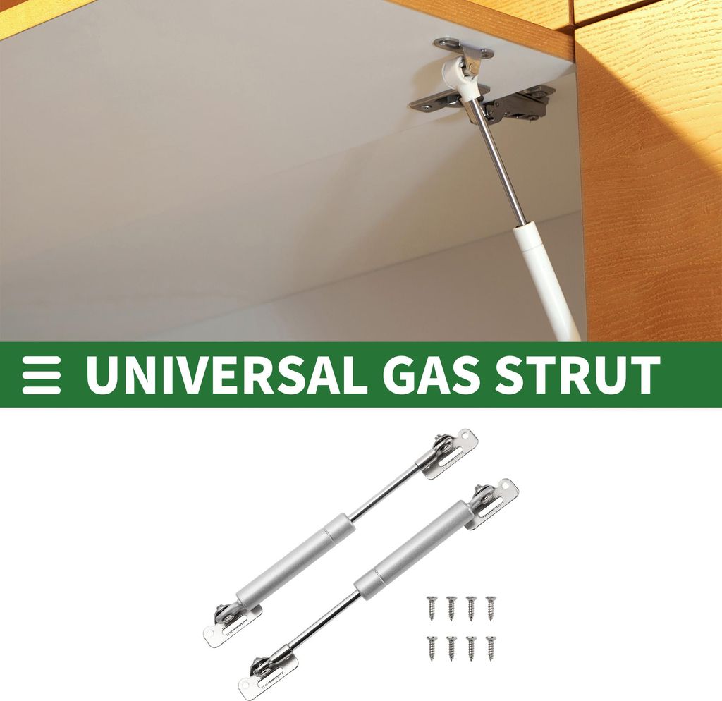 Universelle Liftunterstützungsstreben Liftunterstützungsschock 7 Zoll / 180 mm 4 lb / 20N / 2 kg Kohlenstoffstahl Silberton 2 Set
