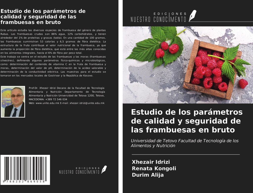 Estudio de los parámetros de calidad y seguridad de las frambuesas en bruto