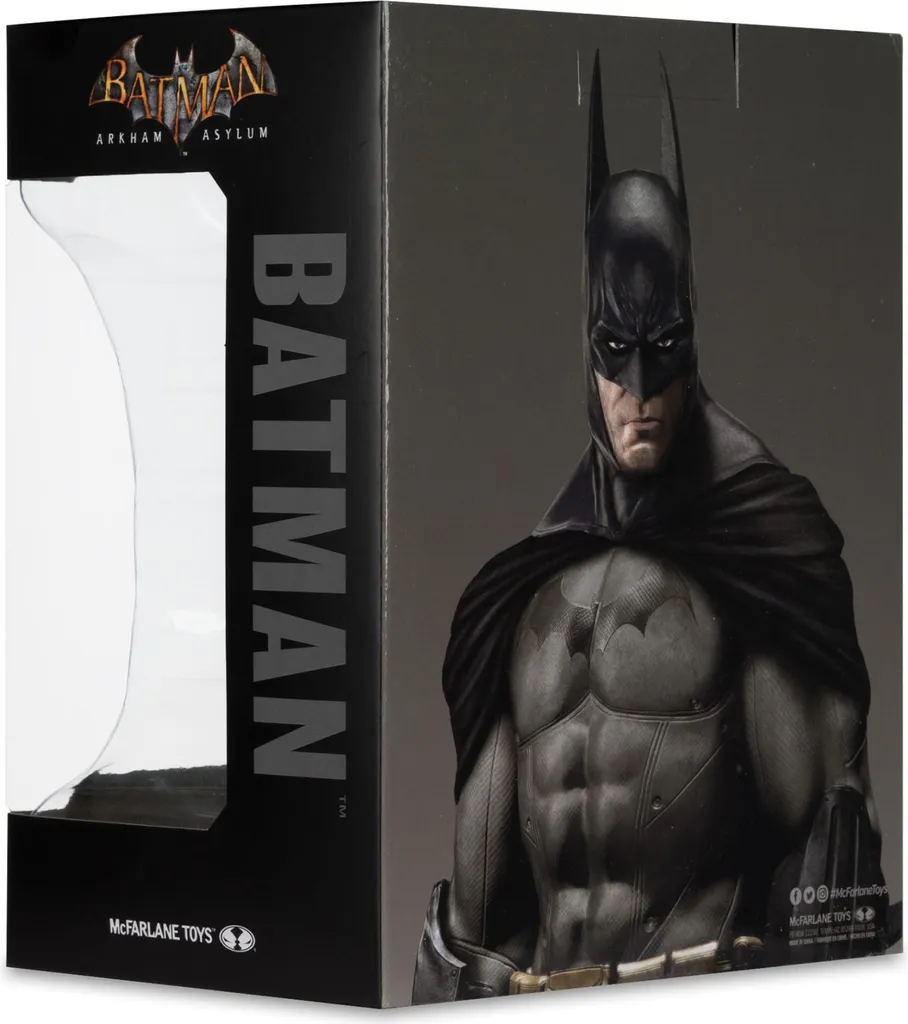 Masque de Batman 19 cm : Mini-Réplication Arkham Asylum DC Direct 1/3 - 9