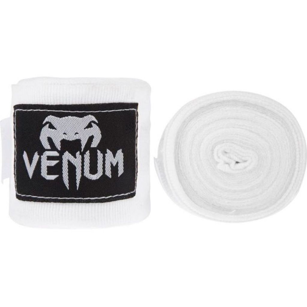 Venum EU- -0430-White, Elastische Boxbandagen, 2,49 m (98"), Weiß, Baumwolle