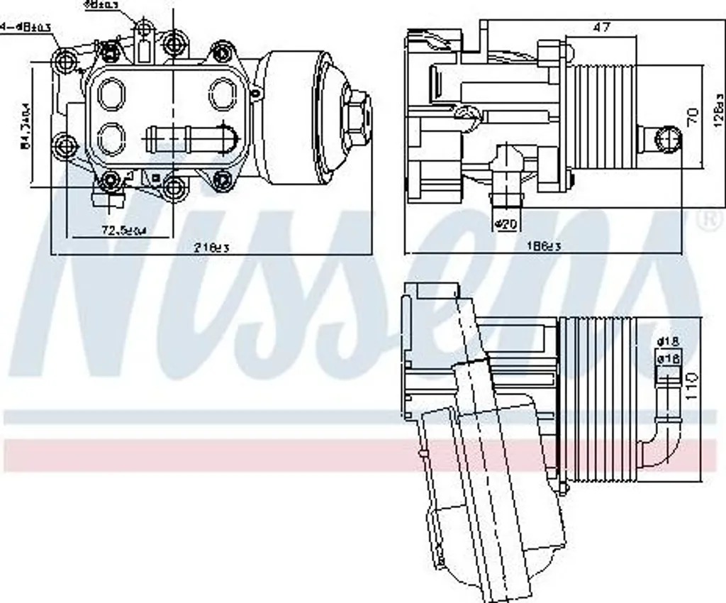 Refroidisseur d'huile NISSENS 91315 : Stop aux fuites Audi A6 4G