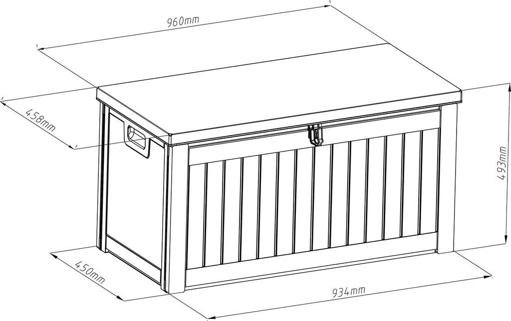 Gartenbox Kissenbox Auflagenbox - Morus 190 liter, Produktbild 4