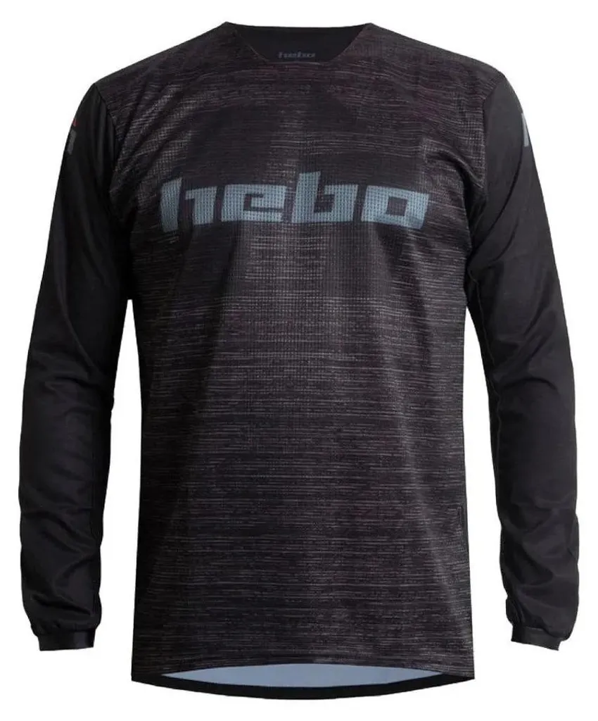 Évitez la chaleur en Trial avec le Maillot Hebo Scratch Noir XL Ventilé