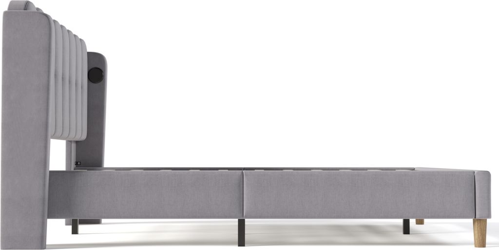 Flieks Polsterbett 140x200cm mit USB und Typ C, Jugendbett Produktbild 