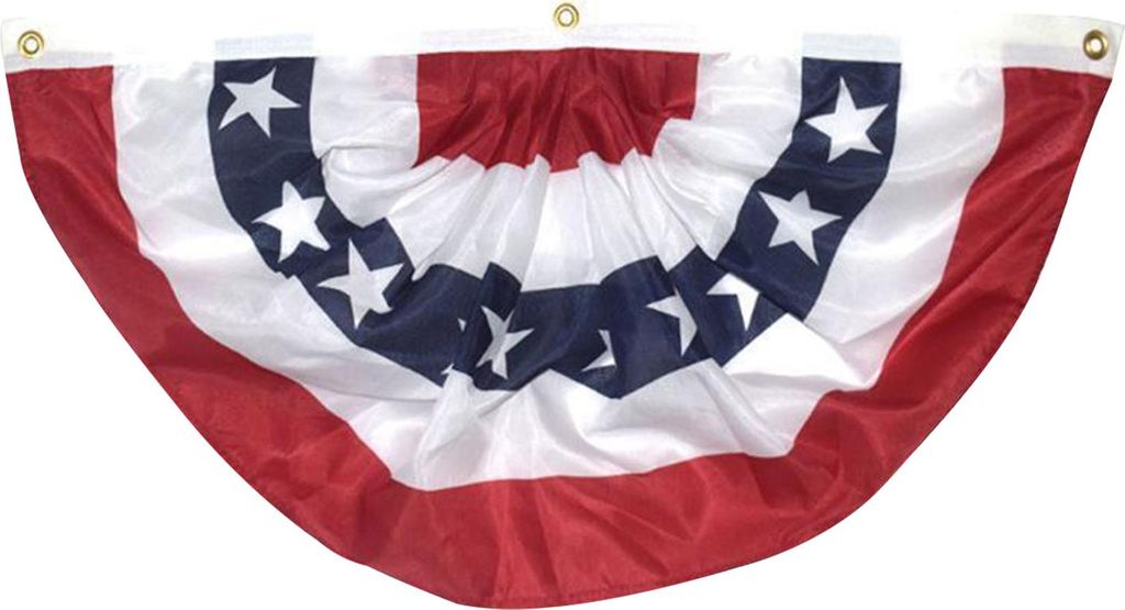 Amerikanische Plissee-Fan-Flagge, patriotisch, rot, weiß, blau, USA-Wimpelkette, Bannerdekoration zum 4. Juli, für den Memorial Day, Unabhängigk...
