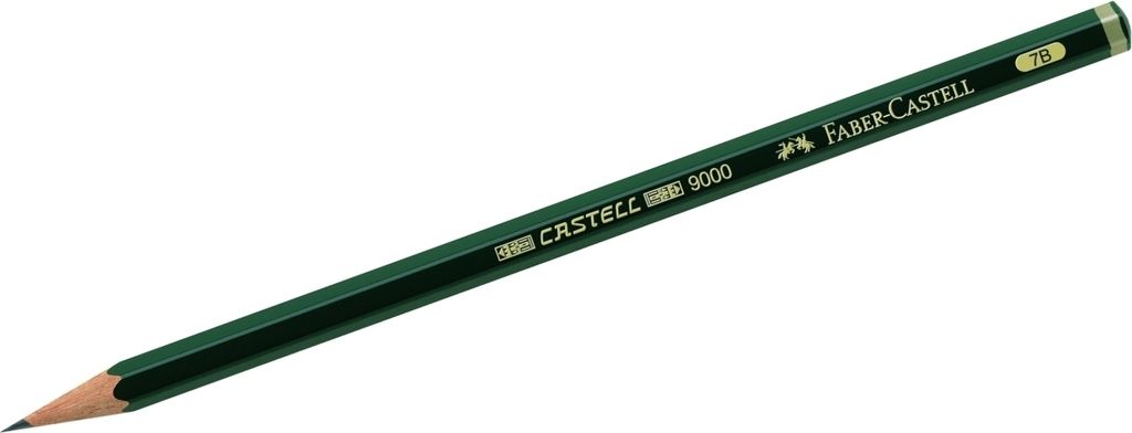 Bleistift Faber-Castell 9000 Ökologisch 7B (12 Stück)