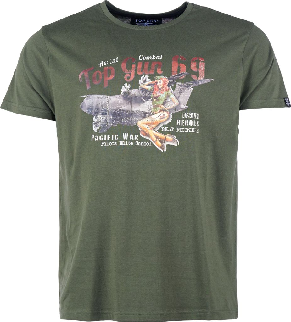 Top Gun T-Shirt TG20213026 Herren oliv 3XL
