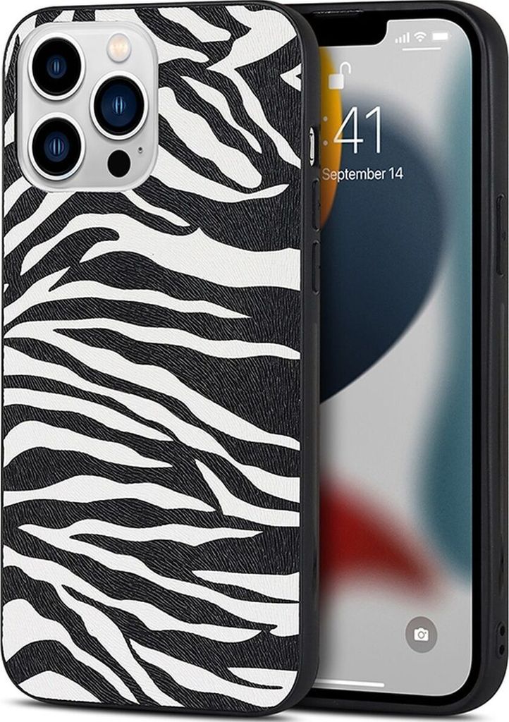 Mobigear Safari iPhone 14 Plus Hülle Flexibles TPU Backcover - Zebra