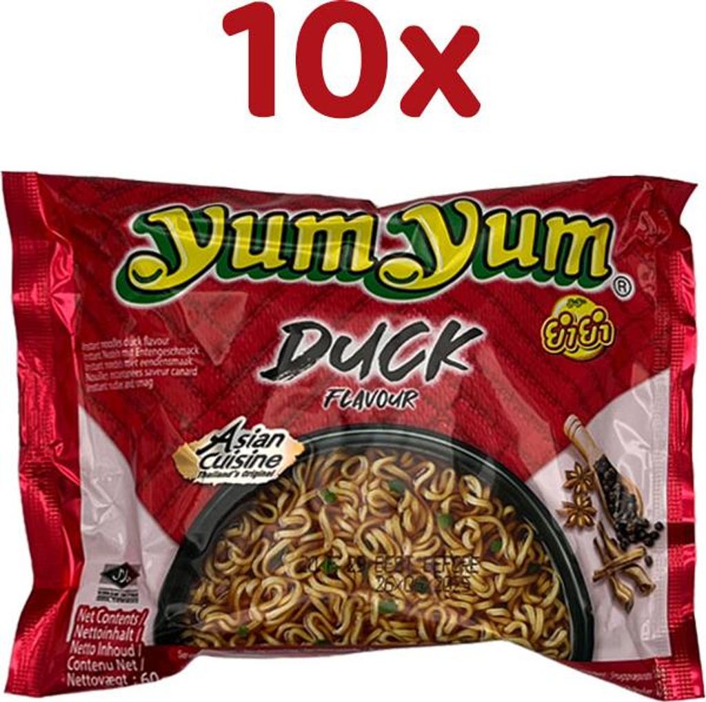 YumYum - Instatnudeln DUCK Flavour -  Entengeschmack, 10x Produktbild 