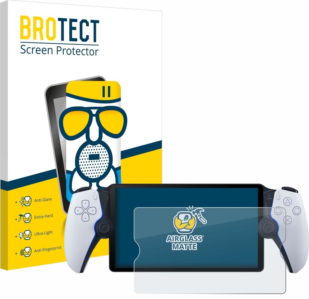 BROTECT Entspiegelungs Schutzglas für Sony Playstation Portal Schutzfolie Panzer Folie Glas Display Schutz matt