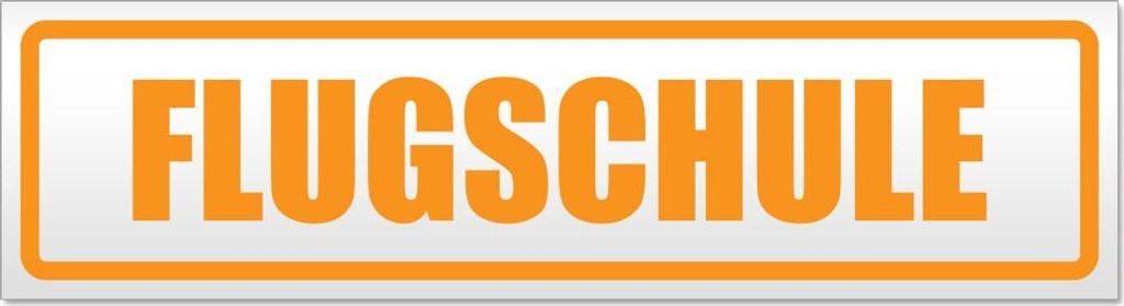 Flugschule Magnetschild Schild magnetisch