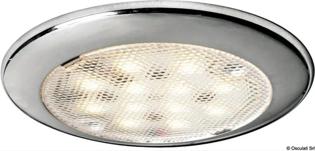 Plafoniera LED Osculati 13.442.11 Inox 12/24V | Illuminazione Nautica Professionale