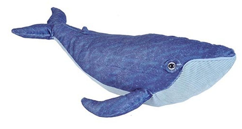 kuscheltier Walfisch junior 38 cm Plüsch blau