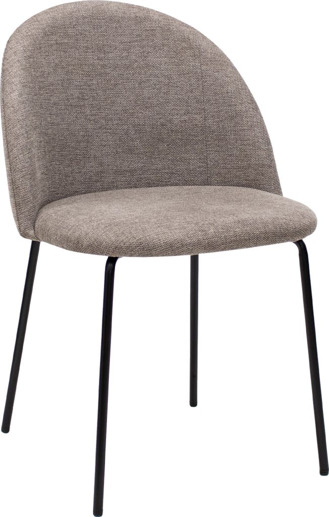 Kick Collection Esszimmerstühle Noa - Taupe - 80% strukturierter stoff, 20% metall en Metall - Erhältlich in vielen Farben