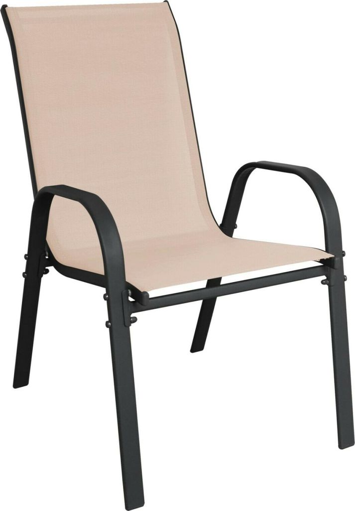 Linder Exclusiv Krzesło ogrodowe STAPEL MC330883 Beżowe Zdjęcie produktu 