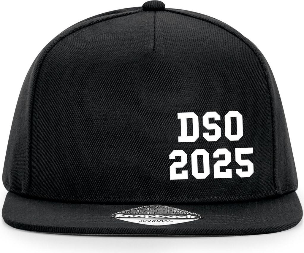 Huuraa Cappy Mütze DSO 2025 Abschluss Belgien (ndl.) Black Polyester Snapback Kappe Geschenkidee