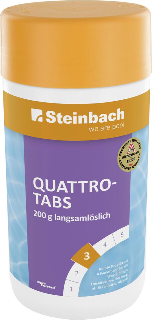 Steinbach Poolpflege Quattrotabs Tabs 1 kg Tabletten, TCCA Produktbild 