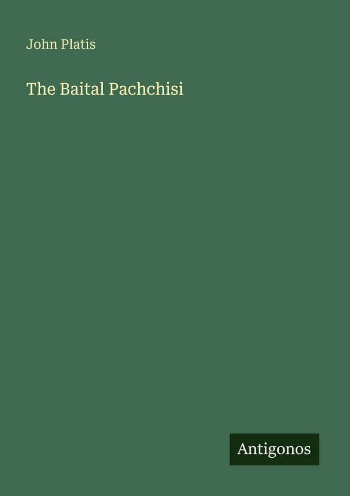 Platis, J: Baital Pachchisi