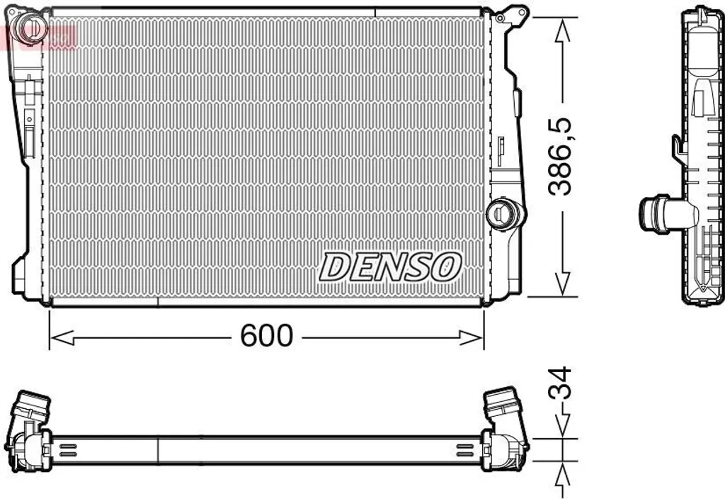 Radiateur moteur pour BMW X3 F25 : remplacez votre pièce 17117823567