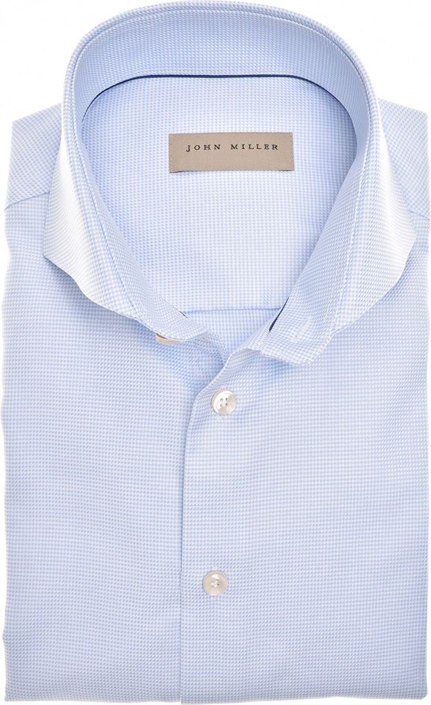 John Miller Tailored Fit Business-Hemd hellblau einfarbig