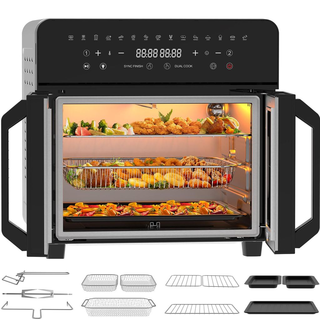XXL Heißluftfritteuse 23 L | Dual-Zone Airfryer mit Produktbild 