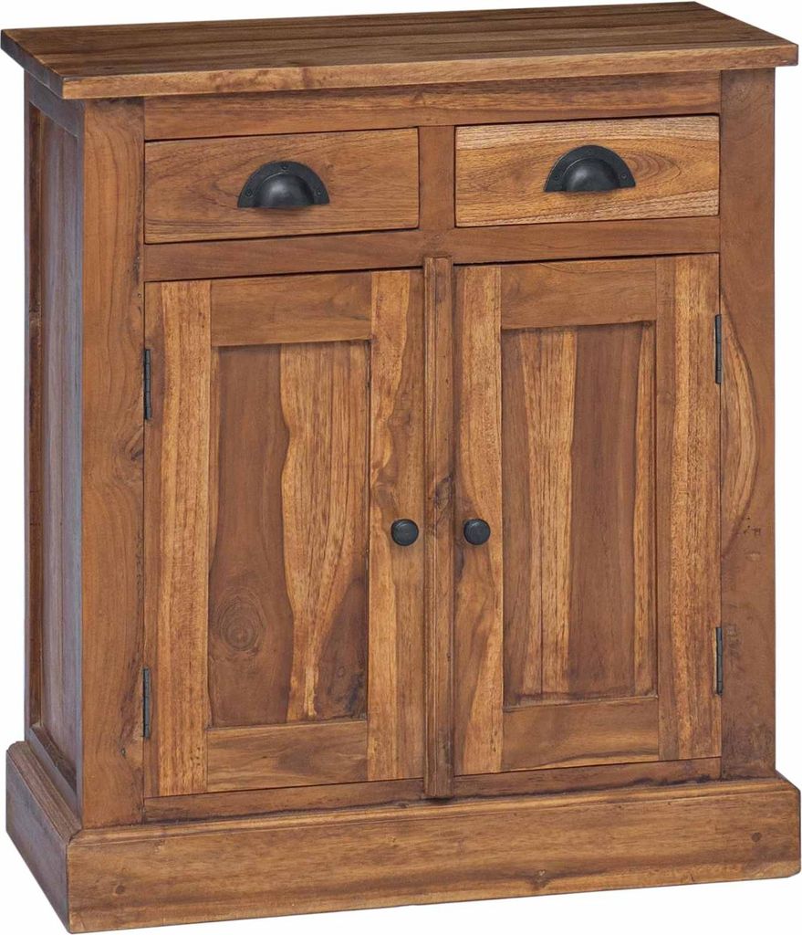 vidaXL Aufbewahrungsschrank Natur 65 x 30 x 75 cm Massivholz Teak