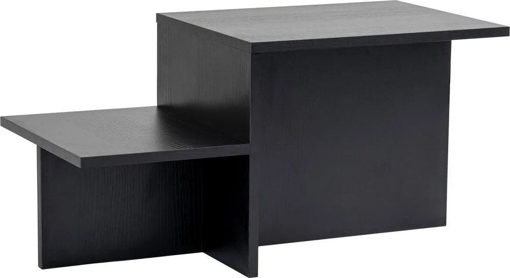 Dmora Tavolino da Salotto Varian 40x80x40h cm Nero, Portariviste Forma Rettangolare