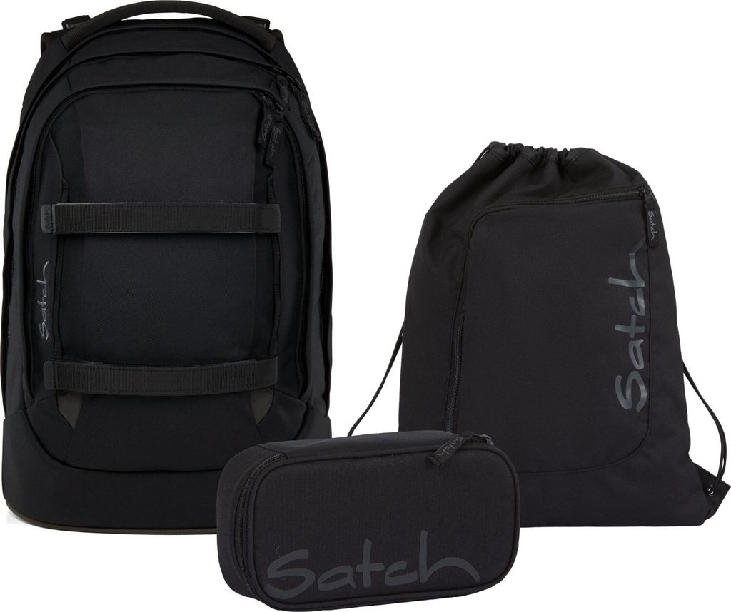 Satch Schulrucksack-Set PACK Blackjack 3-teilig, ab 5. Klasse