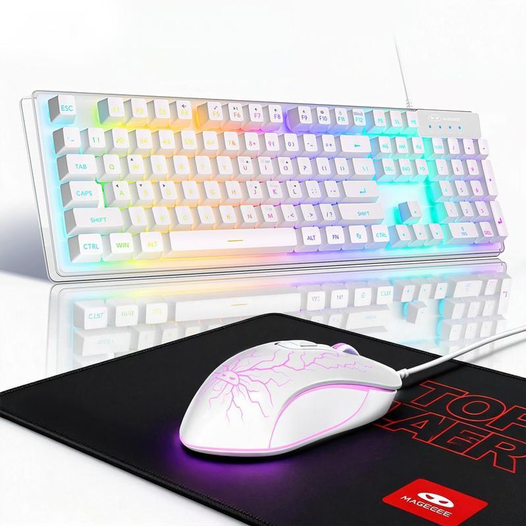Gaming Tastatur Maus Set RGB Kabelgebunden 104 Tasten, 3200 Produktbild 