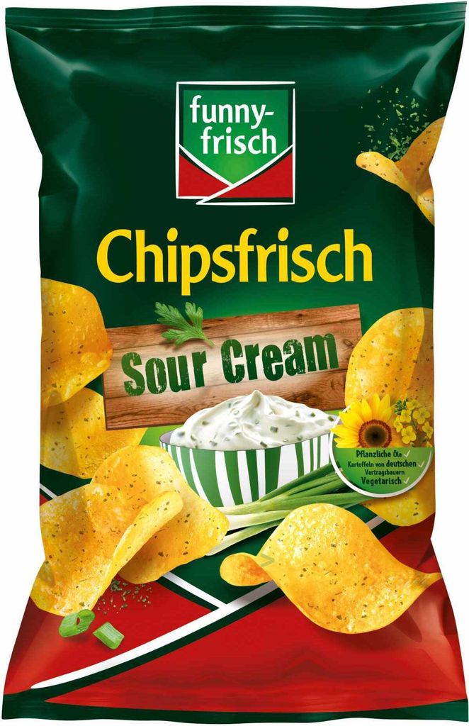 funny-frisch Chipsfrisch, Chips à la crème aigre 150,0 g Image du produit 