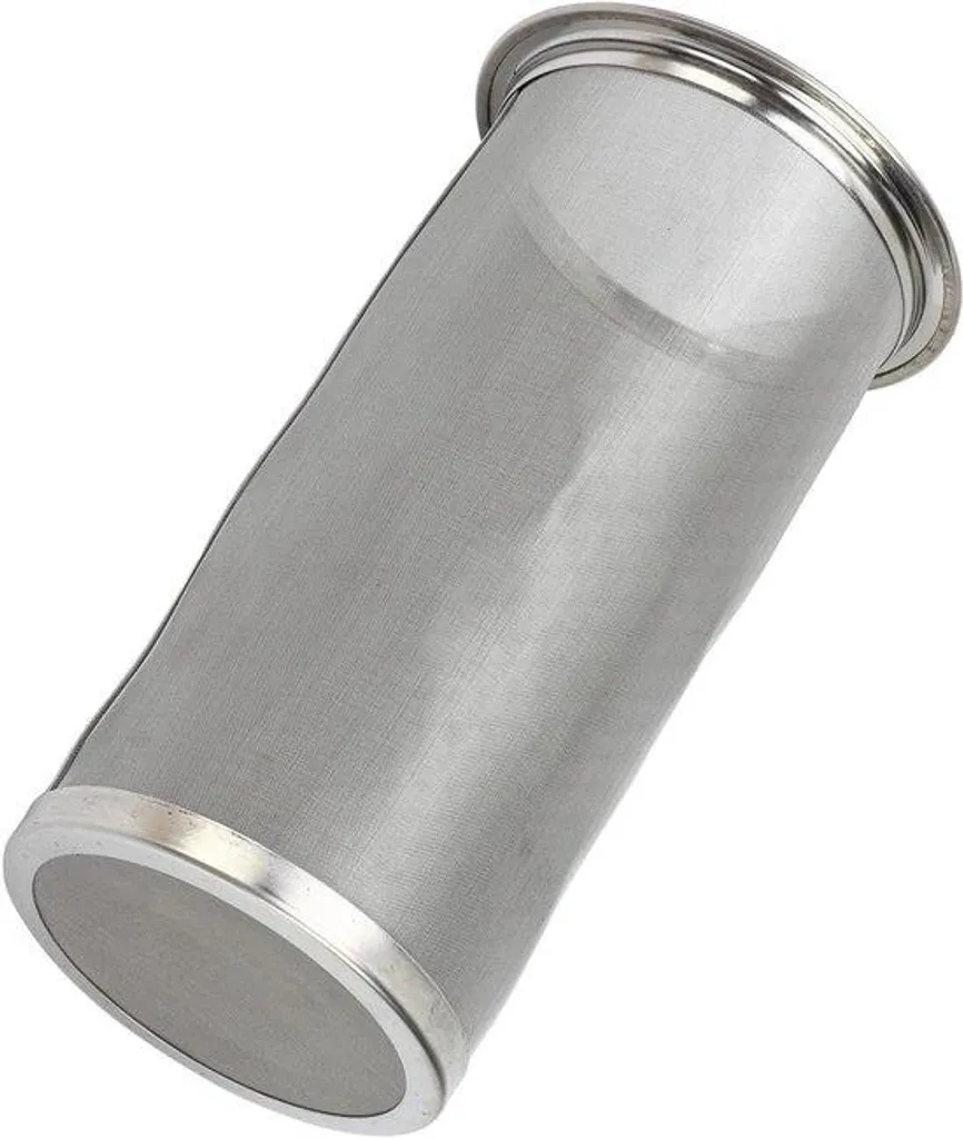 Filtre réutilisable blanc pour thé et café en inox de 8 à 15 cm de long