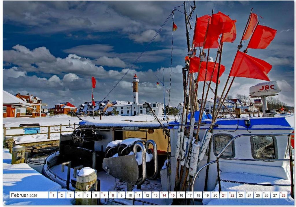 Schönes Mecklenburg-Vorpommern - Landschaften am Meer (Tischkalender 2026 DIN A5 quer), CALVENDO Monatskalender