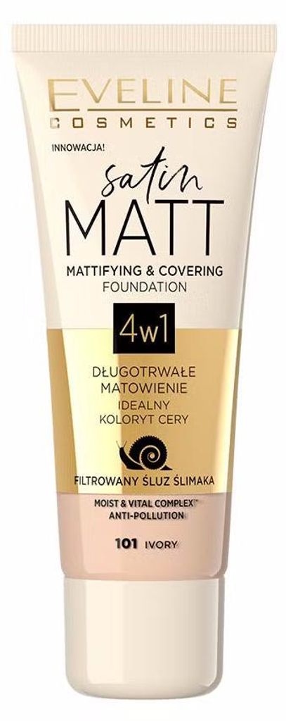 Eveline Cosmetics Satin Matt – make-up, zmatňujúci efekt, Obrázok produktu 
