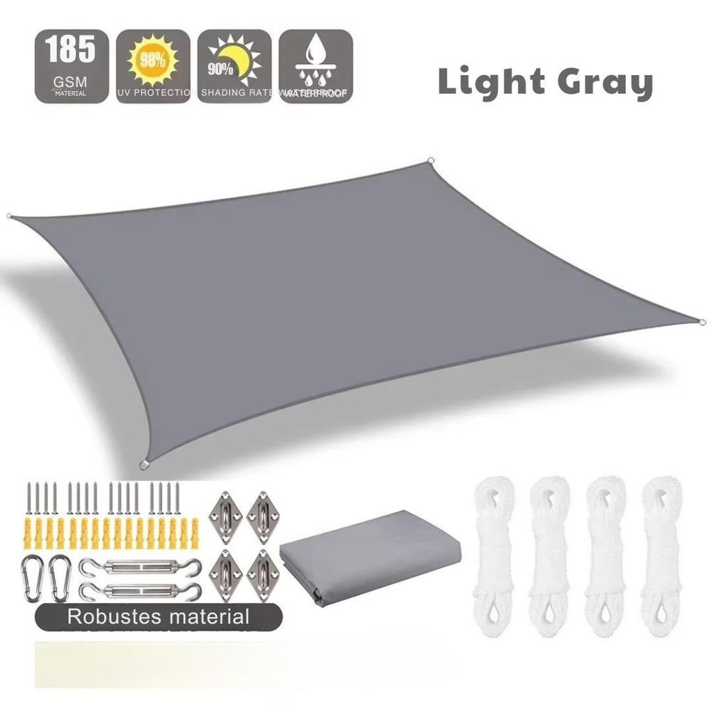 Tenda parasole 3 x 5 m, idrorepellente, resistente ai raggi Immagine del prodotto 