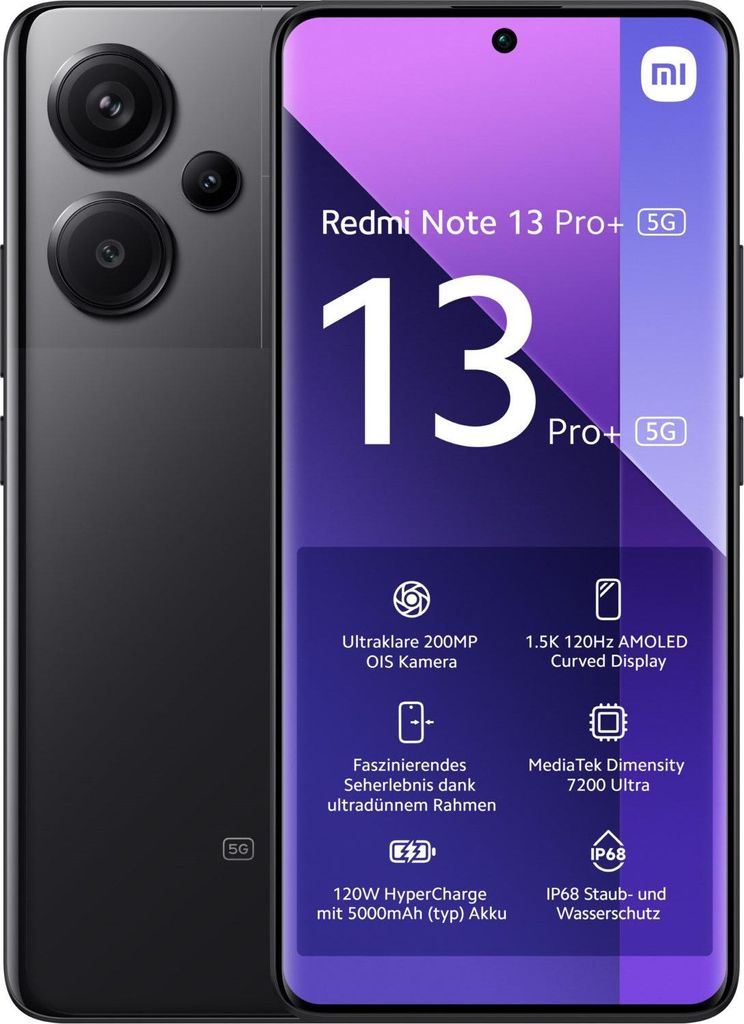 Xiaomi Redmi Note 13　Pro+ 5G 本体 Xiaomi Redmi Note 13 Pro+ 5G - Smartphone 12+512GB, 6,67
