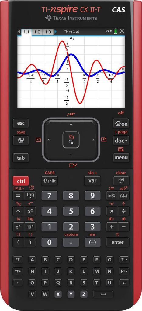 Calcolatrice grafica TI-Nspire CX II-T CAS Texas Immagine del prodotto 