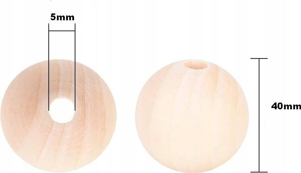 Perlen 40mm - 10 Stück