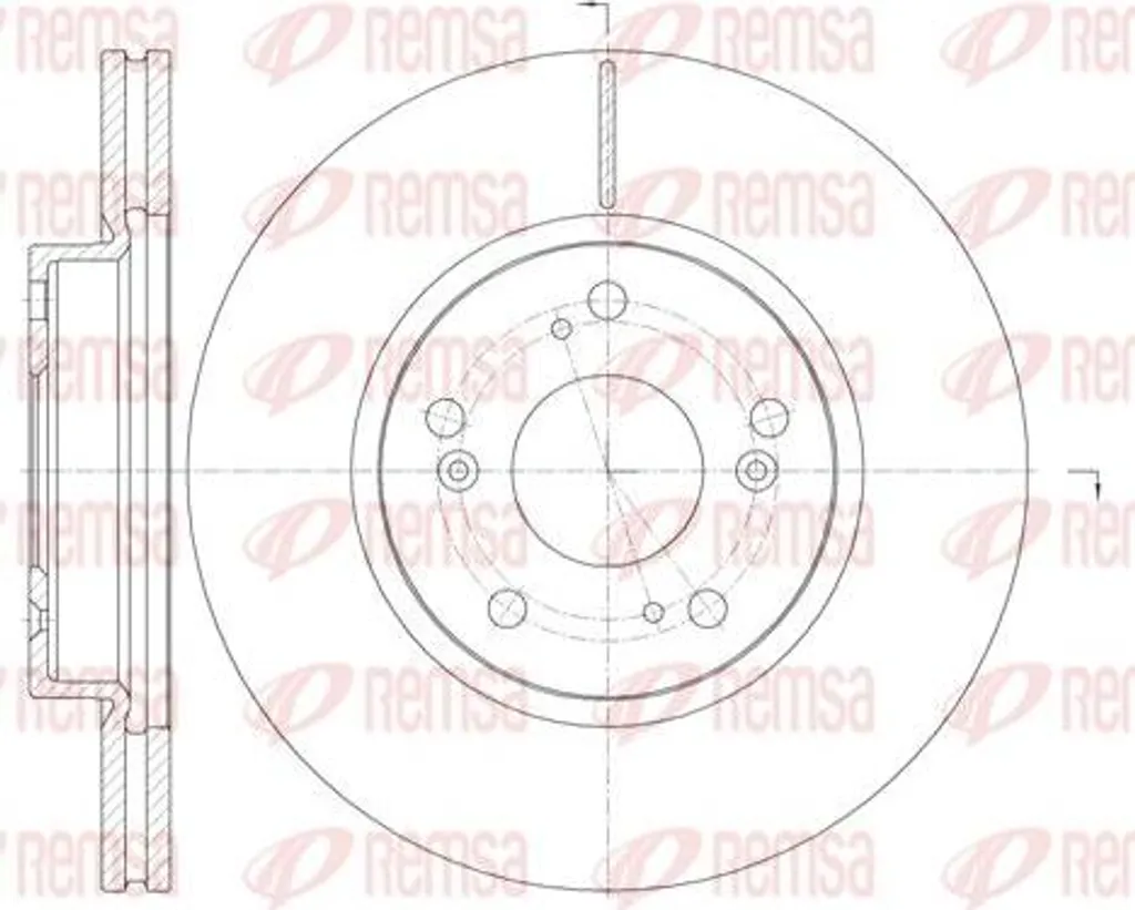 Fin des vibrations au freinage : Disque REMSA 6986.10 pour Honda CR-V