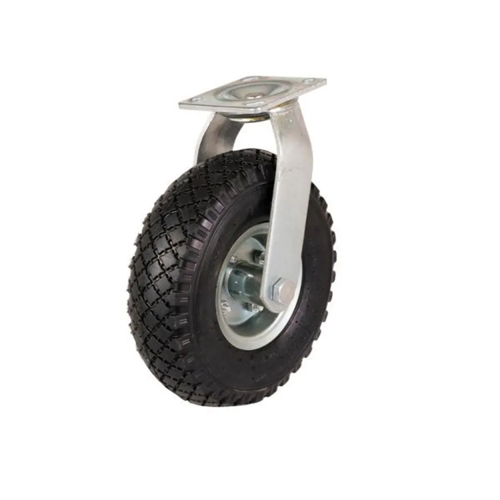 Roue gonflable 300x4 avec pneu pneumatique Zwenskwiel pour diable robuste