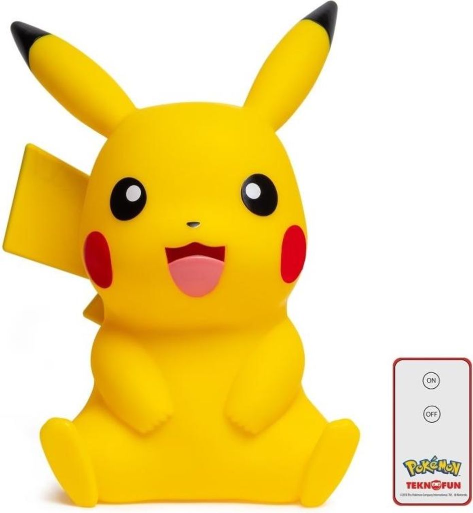 Lampa LED Teknofun Pokemon 3D Pikachu, 40 cm, pilot Zdjęcie produktu 