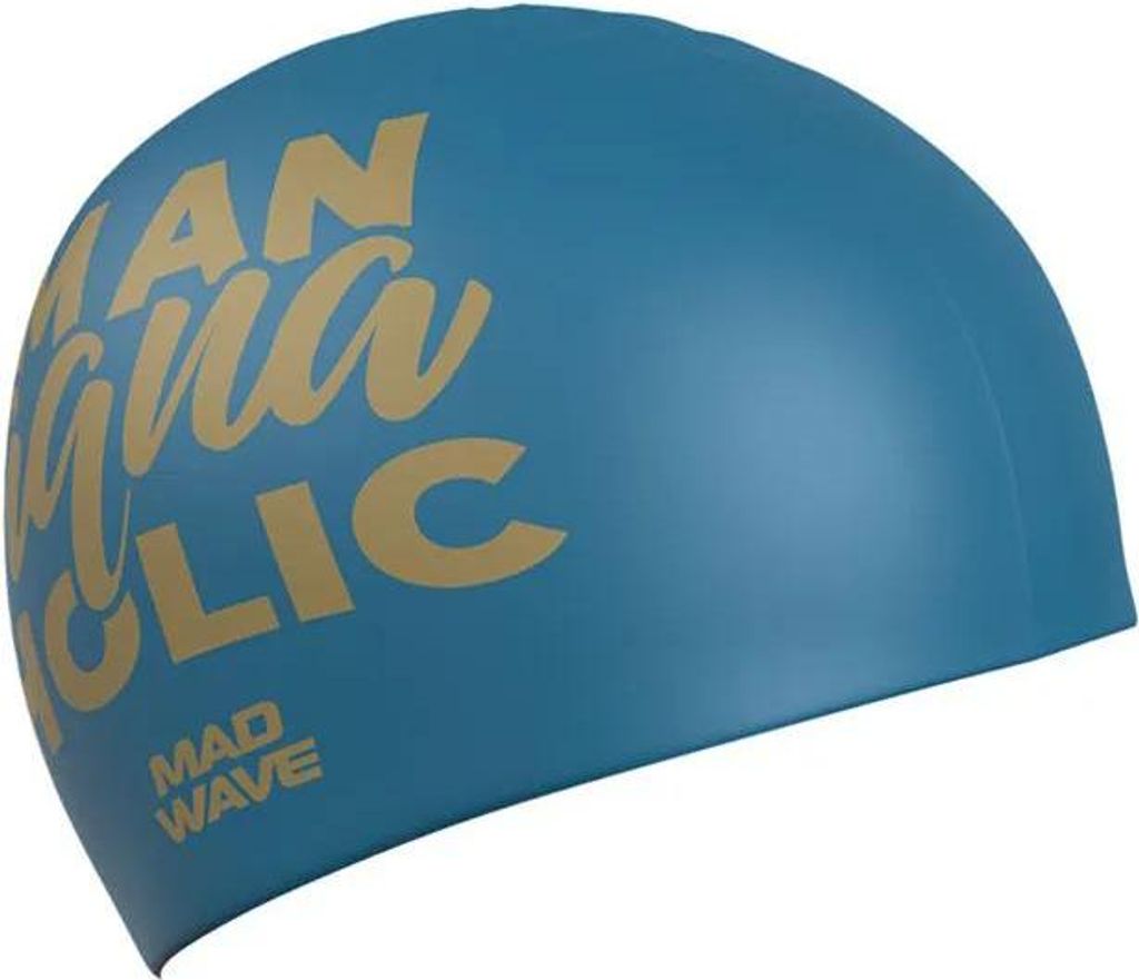 Madwave Aquaholic Big Badekappe Blau Blau One Size