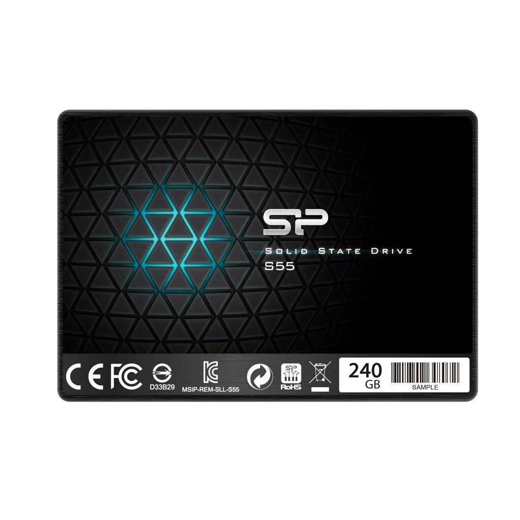 Silicon Power SSD 240GB 2.5" SATAIII S55 3D Nand Black