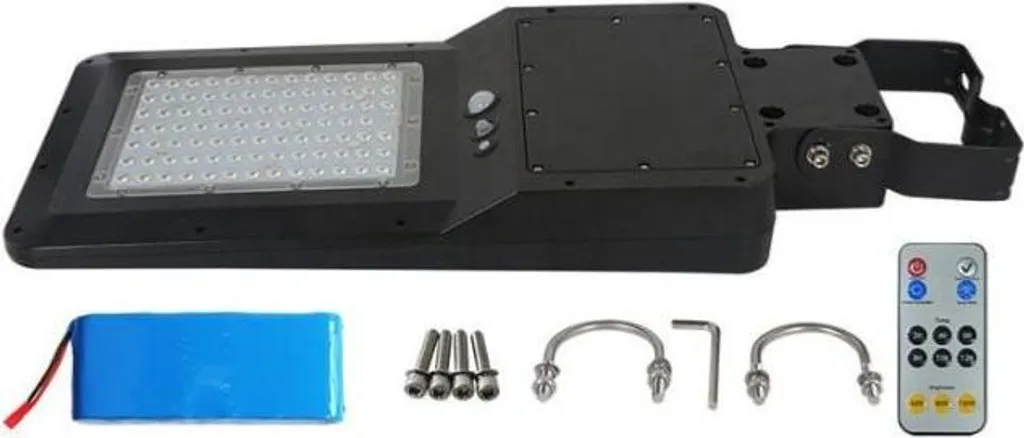 Luminaire Urbain Solaire 40W avec Détecteur IP65 et Télécommande Pro