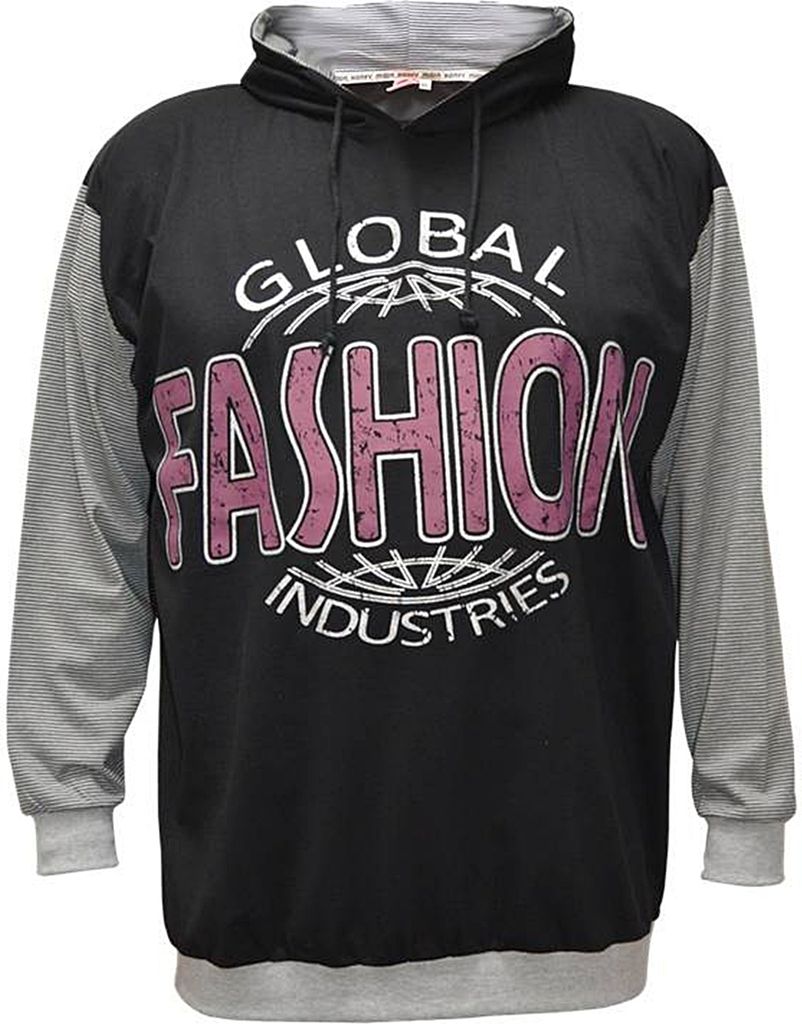 Übergrößen Hippes Designer Langarm-T-Shirt HONEYMOON 6XL