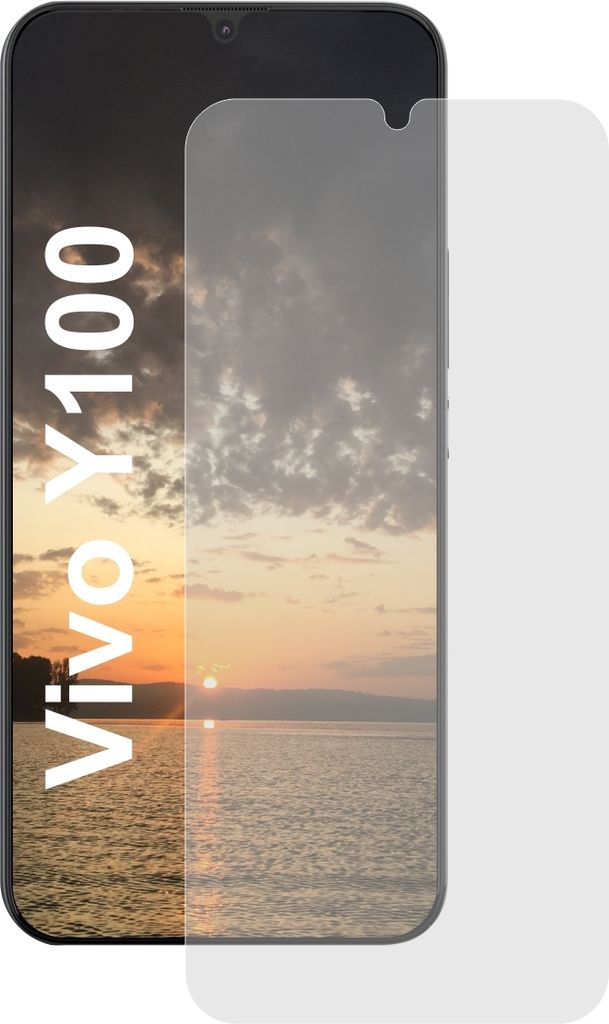 3x antireflex Schutzfolie für Vivo Y100 - antibakteriell seidenmatt Premium Displayschutz