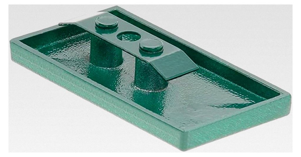 Pfostenkappe aus Aluminium 60 x 40 (Moosgrün RAL 6005)